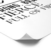 She is Strong, Brave - Minimalist Motivational Poster (Hoek)