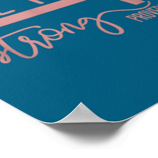 She Is Strong Proverbs 31_25 Shirt  Poster (Hoek)