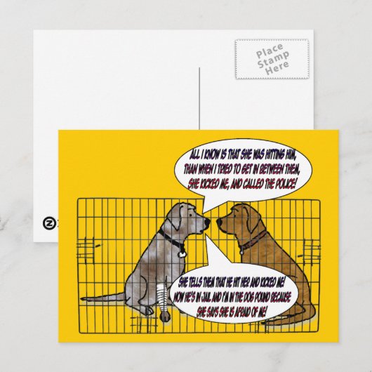 She Kicked Briefkaart (Voorkant / Achterkant)