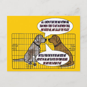 She Kicked The Dog Briefkaart