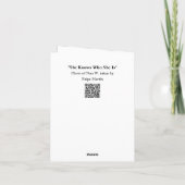 She Know Who She Is  Kaart (Achterkant)