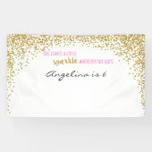 She leaves a little sparkle wherever she goes spandoek (Horizontaal)