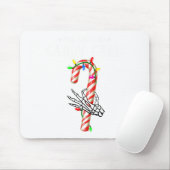 She Likes My Candy Cane Skeleton Couples Christmas Muismat (Met muis)