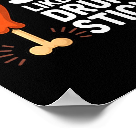 She Likes My Drum Stick Funny Thanksgiving Humor F Poster (Hoek)