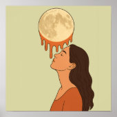 She Looked at the Moon Until It Melted Poster (Voorkant)