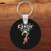 She Loves My Candy Cane I Like Her Peppermint Xmas Sleutelhanger (Voorkant)