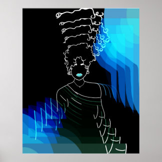 she - negativo - efeito poster