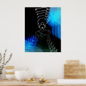 she - negativo - efeito poster (Keuken)