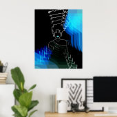 she - negativo - efeito poster (Thuiskantoor)