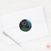 she - negativo ronde sticker (Envelop)