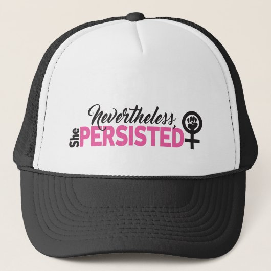 She Persisted Trucker Hoed Pet (Voorkant)