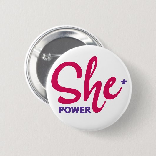 She Power Button (Voorkant /achterkant)
