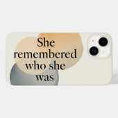 She Remembered Who She Was Phone Case – Inspiratio (Achterkant (horizontaal))
