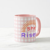 She Rises! - Women Empowerment Inspirational Mug Mok (Voorkant rechts)