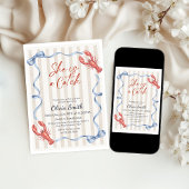 She’s a Catch Costal Lobster Summer Bridal Shower  Kaart