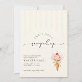 She’s Been Scooped Up Ice Cream Bridal Shower Kaart (Voorkant)