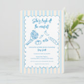 She’s Fresh Off the Market Bridal Shower Kaart (Staand voorkant)