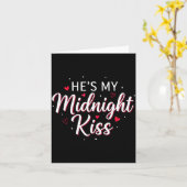 She’s My Midnight Kiss Funny Valentine Matching Co Kaart (Gele Bloem)