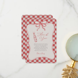 She’s ready to pop baby shower bedankkaart