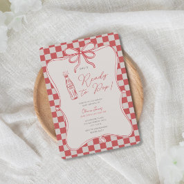 She’s ready to pop baby shower kaart