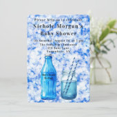 She’s Ready To Pop Boy Baby Shower Kaart (Staand voorkant)