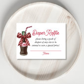 She’s Ready to Pop Cola Bottle Diaper Raffle  Informatiekaartje