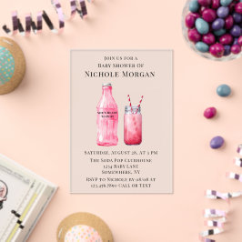 She’s Ready To Pop Girl Baby Shower Acryl Uitnodigingen