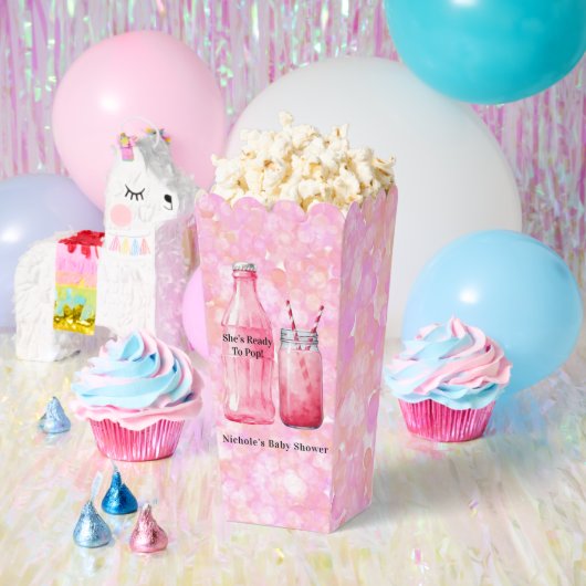 She’s Ready To Pop Girl Baby Shower Bedankdoosjes (Feest)