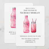 She’s Ready To Pop Girl Baby Shower Kaart (Voorkant / Achterkant)