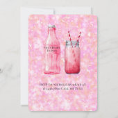 She’s Ready To Pop Girl Baby Shower Kaart (Achterkant)