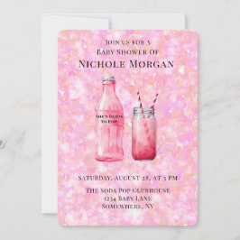 She’s Ready To Pop Girl Baby Shower Kaart