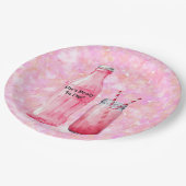 She’s Ready To Pop Girl Baby Shower Papieren Bordje (Gekanteld)