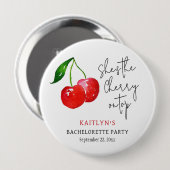 She’s the Cherry on Top Bachelorette Party Favor Ronde Button 4,0 Cm (Voorkant /achterkant)