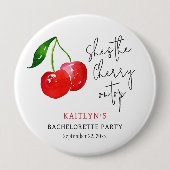 She’s the Cherry on Top Bachelorette Party Favor Ronde Button 4,0 Cm (Voorkant)