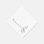 She’s Tying the Knot Elegant Bridal Shower Servet (Hoek)