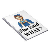 She Said What? Notitieboek (Rechterzijde)