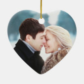 She said Yes! Engaged Photo Gold Keramisch Ornament (Achterkant)