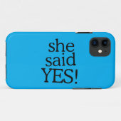 She Said Yes!!!!! | Engagement Celebration Design Case-Mate iPhone Case (Achterkant (horizontaal))