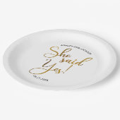 She Said Yes Papieren Bordje (Gekanteld)