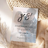 She Said Yes! Photo Engagement Party  Kaart