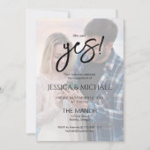 She Said Yes! Photo Engagement Party  Kaart (Voorkant)