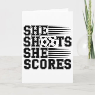 She Shoots She Scores Soccer Quote For Girls Women Kaart