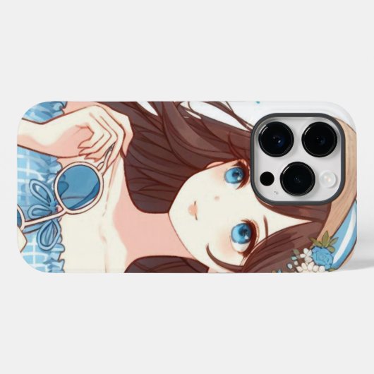She Smiles in Summer Case-Mate iPhone Case (Achterkant (horizontaal))