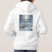 She Stopped Apologizing - Affirmation Quotes Hoodie (Achterkant)