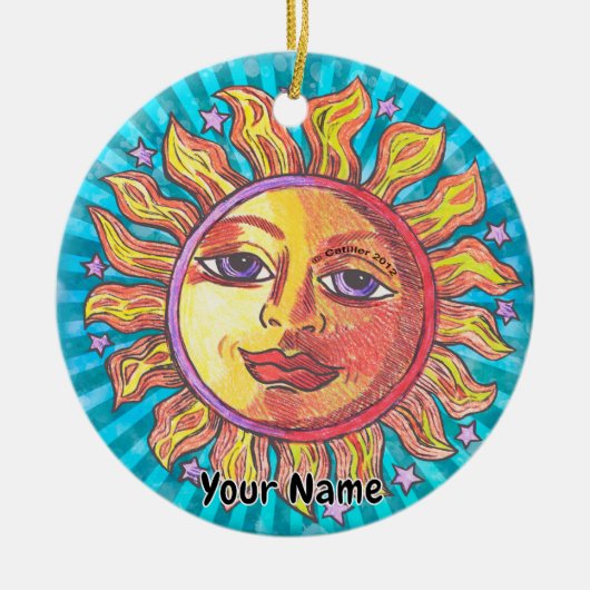 She Sun Keramisch Ornament (Voorkant)