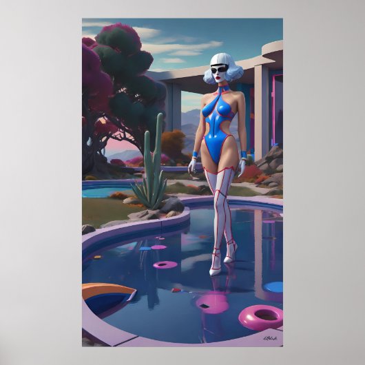 She Walks on Water (and Hearts) Poster (Voorkant)