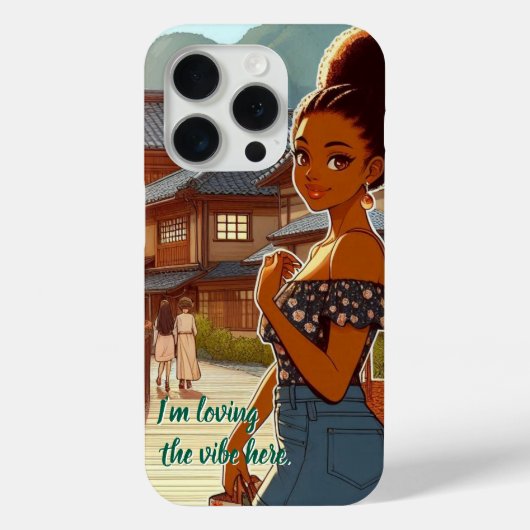 She Walks Through the Sunset Case-Mate iPhone Case (Achterkant)
