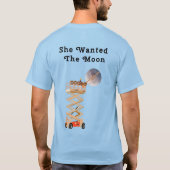 She Wanted the Moon Men's Basic T-Shirt (Achterkant)