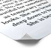 She was beautiful === quote poster (Hoek)