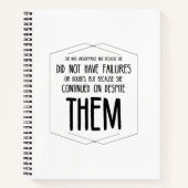 She was unstoppable not because did not have notitieboek (Voorkant)